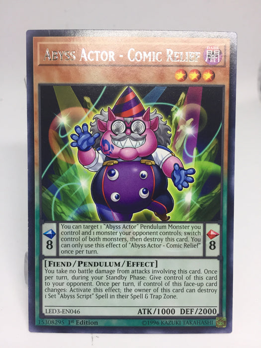 Abyss Actor - Comic Relief / Rare - LED3-EN046 - 1st