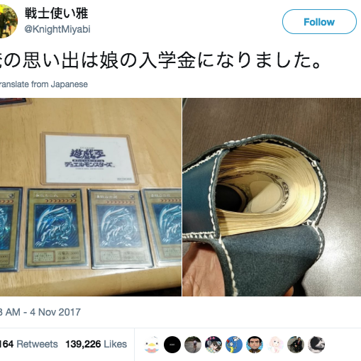 Man Sells Valuable Yu-Gi-Oh! Cards For His Daughter's Future