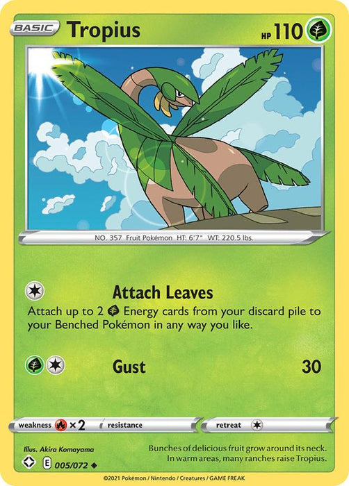 Tropius - 005/072 - Shining Fates