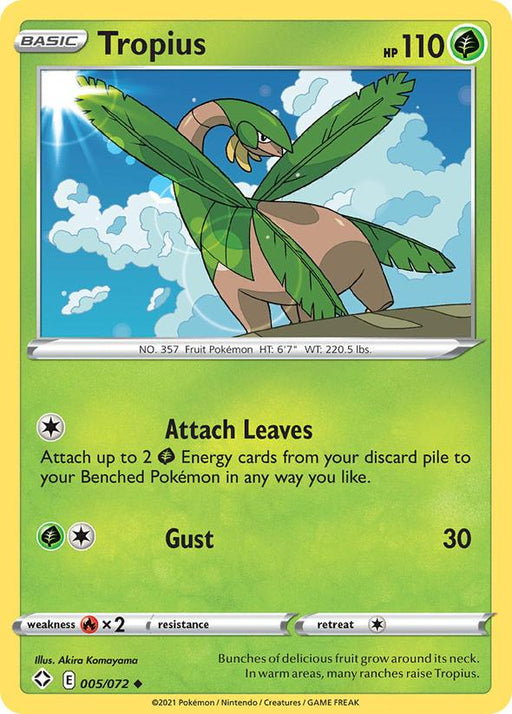 Tropius - 005/072 - Shining Fates