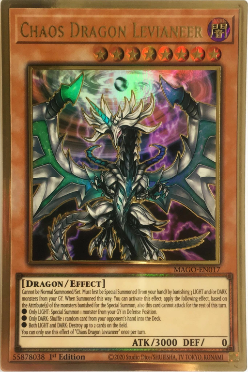 Yugioh Chaos Dragon Levianeer / Gold - MAGO-EN017 - 1st