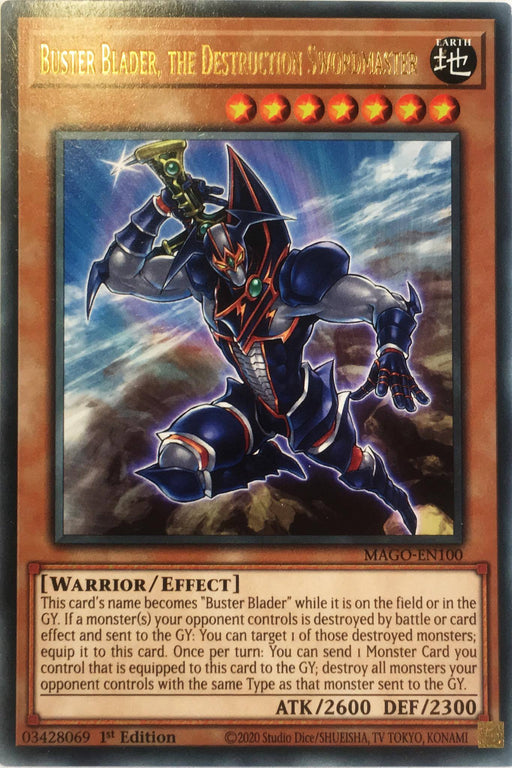 Yugioh Buster Blader, the Destruction Swordmaster / Rare - MAGO-EN100 - 1st