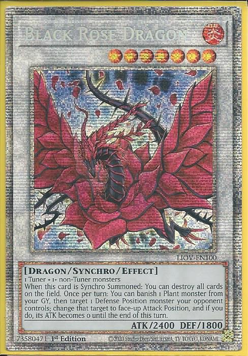 Yugioh Black Rose Dragon / Starlight - LIOV-EN100 - 1st