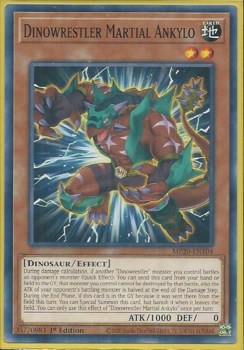 Yugioh Dinowrestler Martial Ankylo