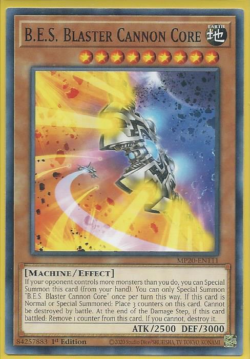 Yugioh B.E.S Blaster Cannon Core