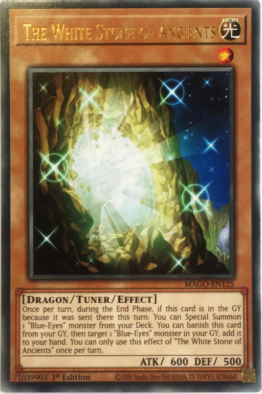 Yugioh The White Stone of Ancients / Rare - MAGO-EN125 - 1st