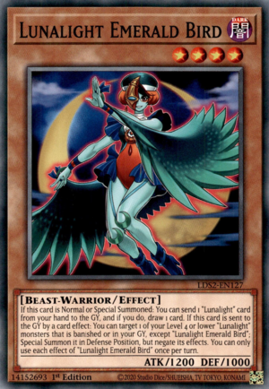 Yugioh Lunalight Emerald Bird / Common - LDS2-EN127 - 1st