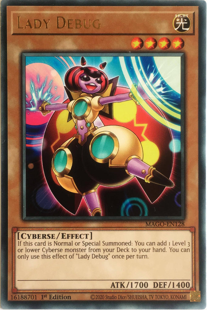 Yugioh Lady Debug / Rare - MAGO-EN128 - 1st