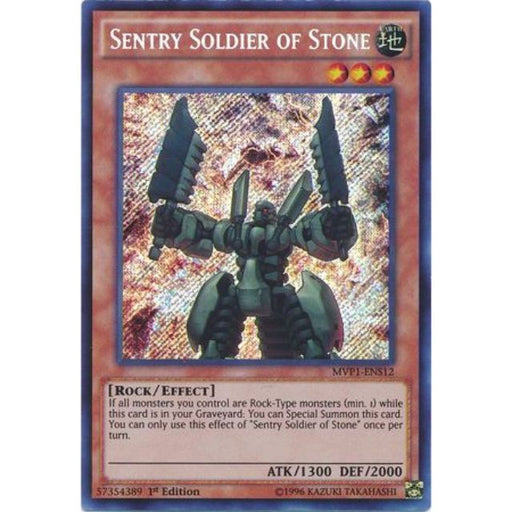 Yugioh Sentry Soldier of Stone / Secret - MVP1-ENS12 - 1st