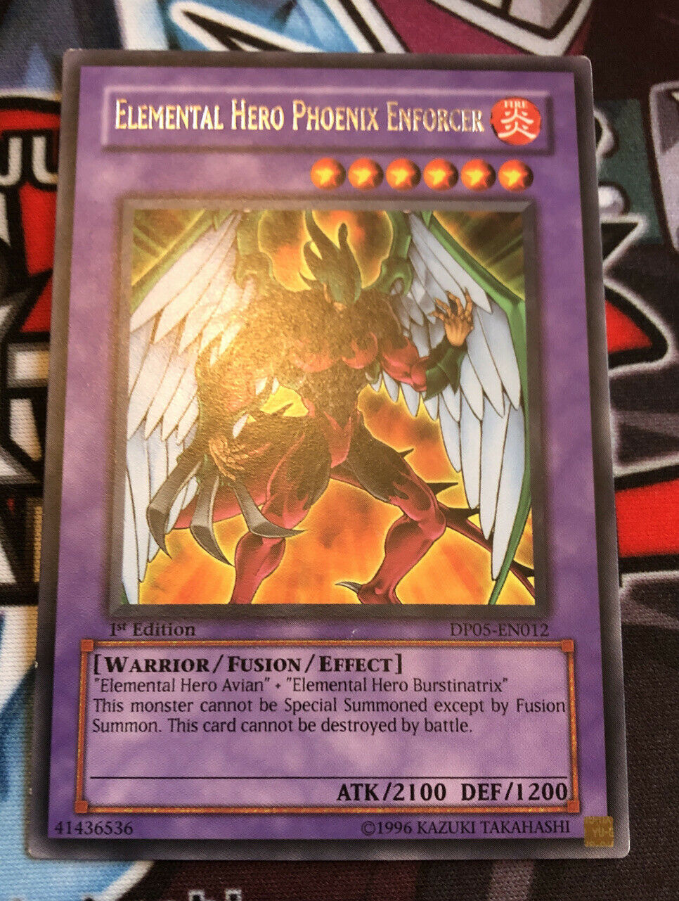 Elemental Hero Phoenix Enforcer / Rare - DP05-EN012 - 1st Transcend Cards Elemental Hero Phoenix Enforcer / Rare - DP05-EN012 - 1st Transcend Cards