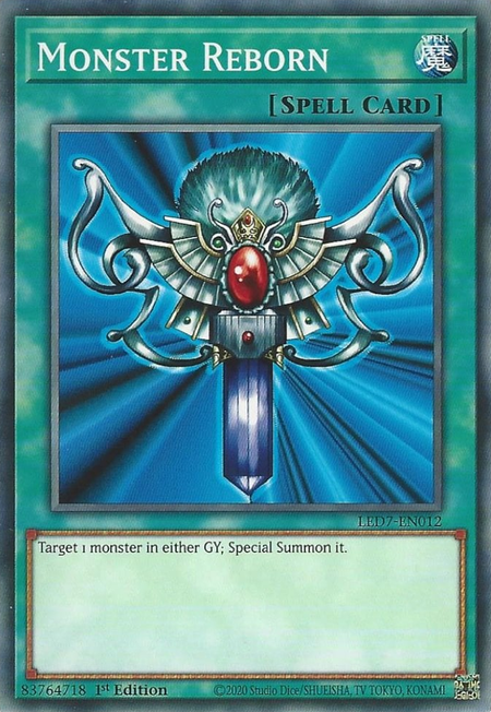 Yugioh Monster Reborn / Common - LED7-EN012 - 1st