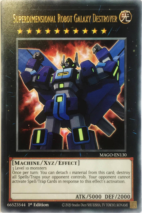 Yugioh Superdimensional Robot Galaxy Destroyer / Rare - MAGO-EN130 - 1st