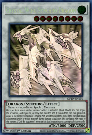 Yugioh Crystal Wing Synchro Dragon / Ghost - GFTP-EN130 - 1s
