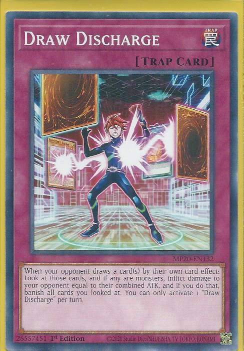 Yugioh Draw Discharge / Common - MP20-EN132 - 1st