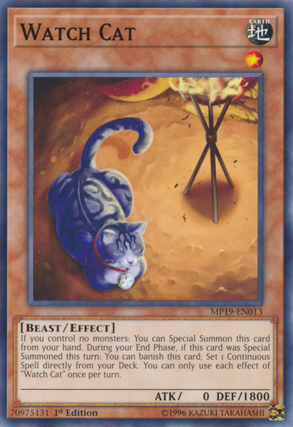 Yugioh Watch Cat