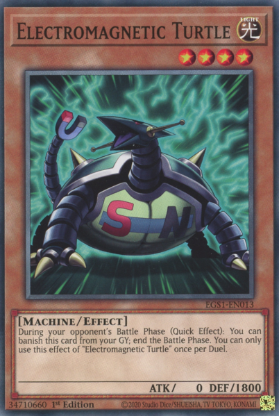 Yugioh Electromagnetic Turtle / Common - EGS1-EN013 - 1st