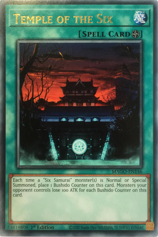 Yugioh Temple of the Six / Rare - MAGO-EN146 - 1st