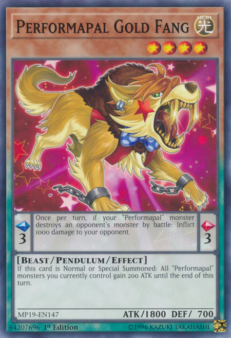 Yugioh Performapal Gold Fang