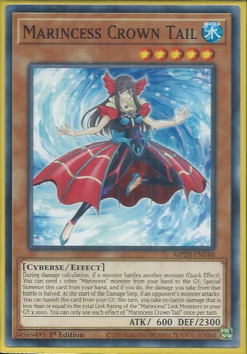 Yugioh Marincess Crown Tail / Common - MP20-EN148- 1st