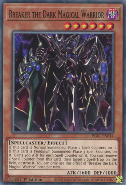 Yugioh Breaker the Dark Magical Warrior / Common - EGS1-EN014 - 1st