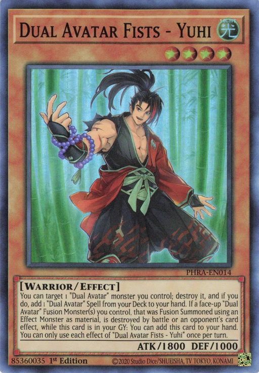 Yugioh Dual Avatar Fists - Yuhi / Super - PHRA-EN014 - 1st