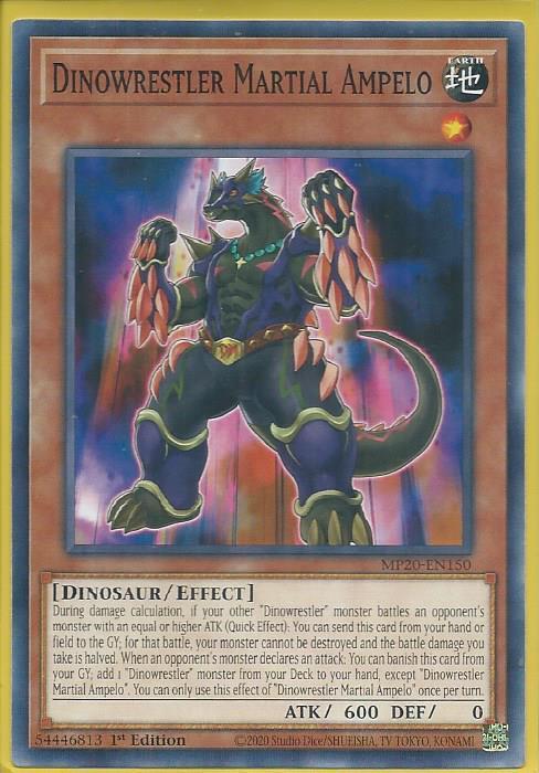 Yugioh Dinowrestler Martial Ampelo