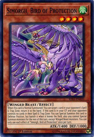yugioh simorgh cards Yugioh! SIMORGH, BIRD OF PROTECTION / Common - RIRA-EN020