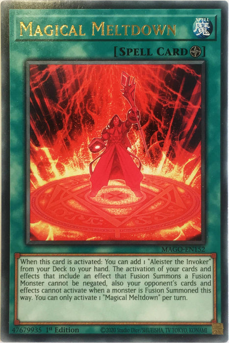 Yugioh Magical Meltdown / Rare - MAGO-EN152 - 1st