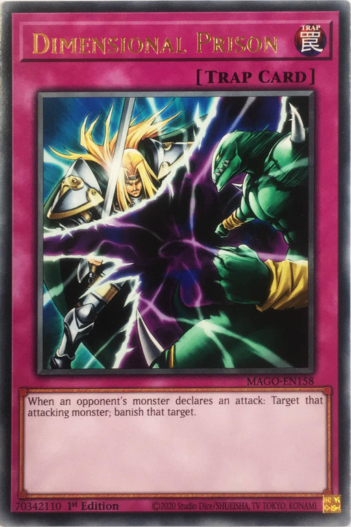 Yugioh Dimensional Prison / Rare - MAGO-EN158 - 1st