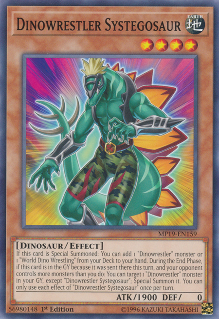 Yugioh Dinowrestler Systegosaur