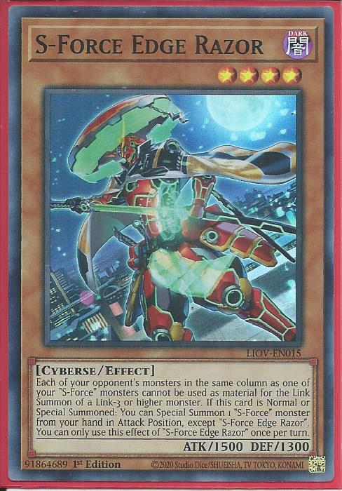 Yugioh S-Force Edge Razor / Super - LIOV-EN015 - 1st