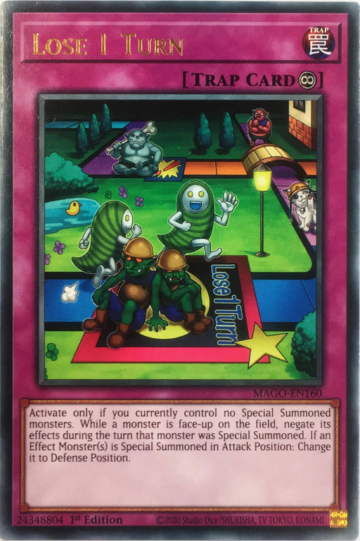 Yugioh Lose 1 Turn / Rare - MAGO-EN160 - 1st