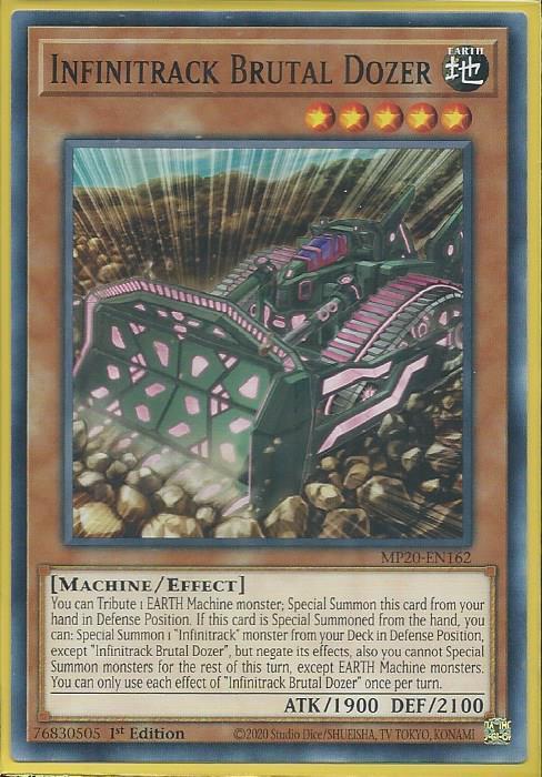 Yugioh Infinitrack Brutal Dozer / Common - MP20-EN162- 1st     