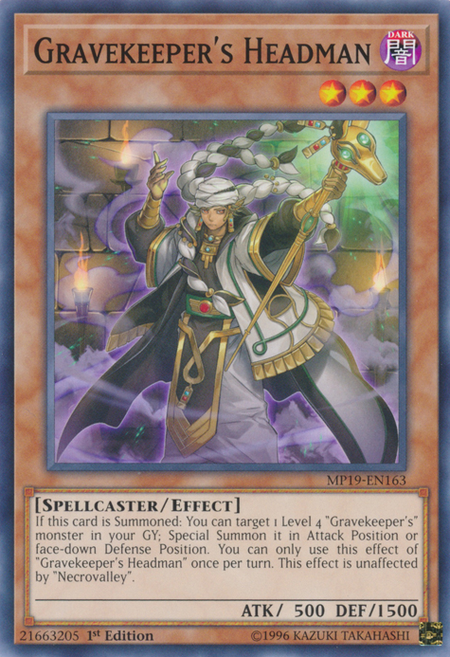 Yugioh Gravekeeper's Headman