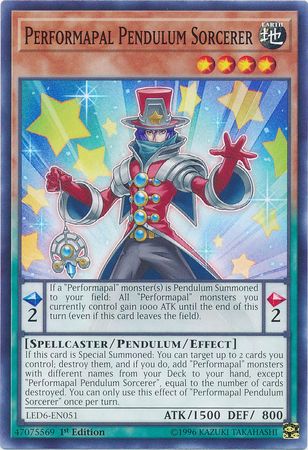 Yugioh Performapal Pendulum Sorcerer / Common - LED6-EN051 - 1st