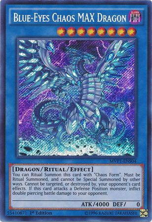 Yugioh Blue-Eyes Chaos MAX Dragon / Secret - MVP1-ENS04