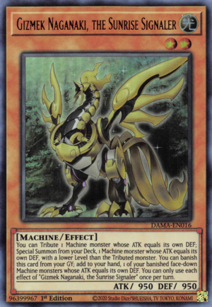 Yugioh Gizmek Naganaki, the Sunrise Signaler / Ultra - DAMA-EN016 - 1st