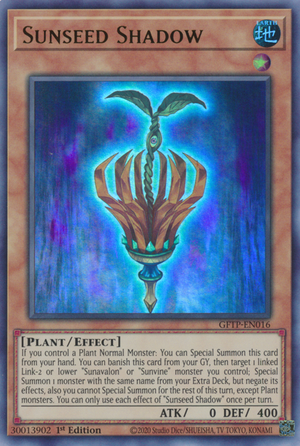 Yugioh Sunseed Shadow / Ultra - GFTP-EN016 - 1st