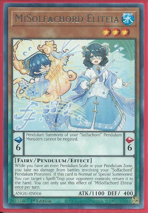 Yugioh MiSolfachord Eliteia / Rare - ANGU-EN016 - 1st