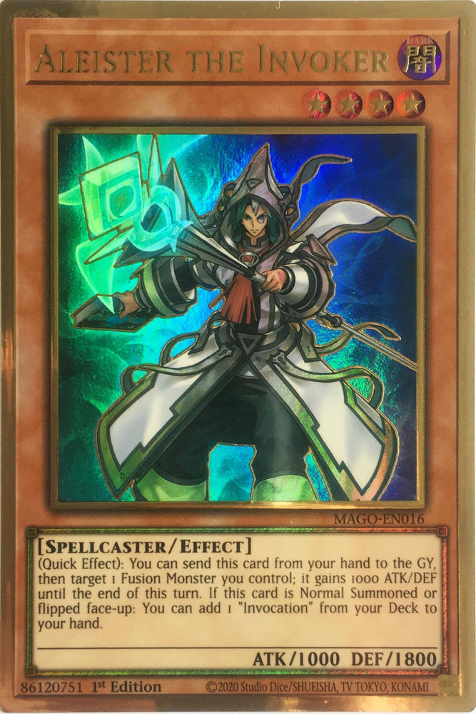 Aleister the Invoker (alternate art) / Gold - MAGO-EN016