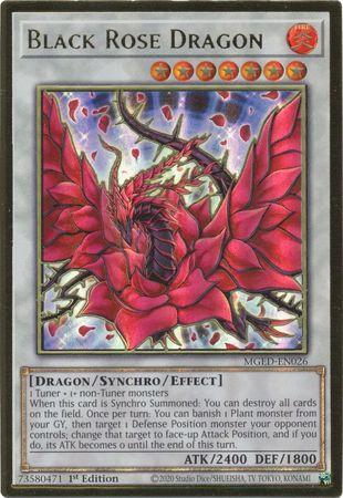 Yugioh! Black Rose Dragon / Premium Gold - MGED-EN026 - 1st     