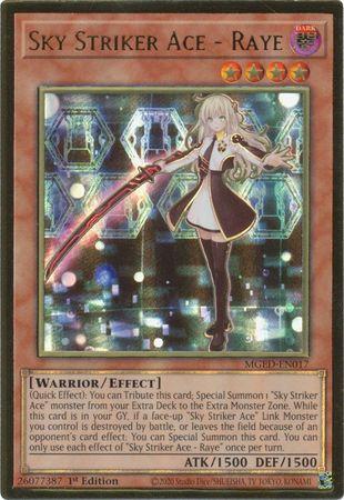 Yugioh! Sky Striker Ace - Raye / Premium Gold - MGED-EN017 - 1st     