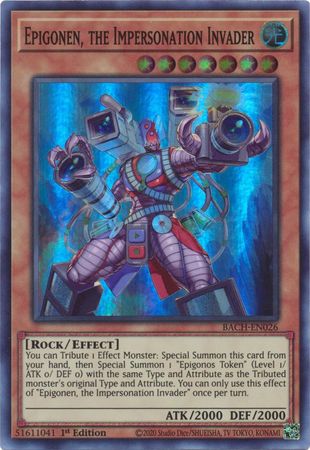 Yugioh! Epigonen, the Impersonation Invader / Super - BACH-EN026 - 1st