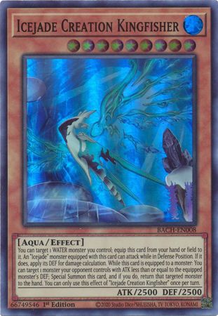 Yugioh! Icejade Creation Kingfisher / Super - BACH-EN008 - 1st