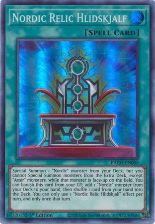 Yugioh!Nordic Relic Hlidskjalf / Super - BACH-EN055 - 1st