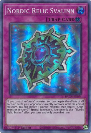 Yugioh! Nordic Relic Svalinn / Super - BACH-EN074 - 1st