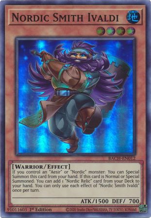 Yugioh! Nordic Smith Ivaldi / Super - BACH-EN012 - 1st