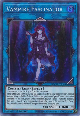 Yugioh! Vampire Fascinator / Super - BACH-EN048 - 1st