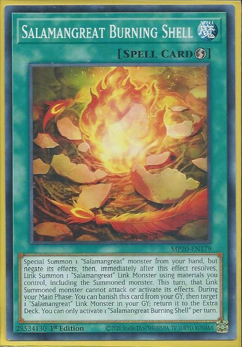 Yugioh Salamangreat Burning Shell 