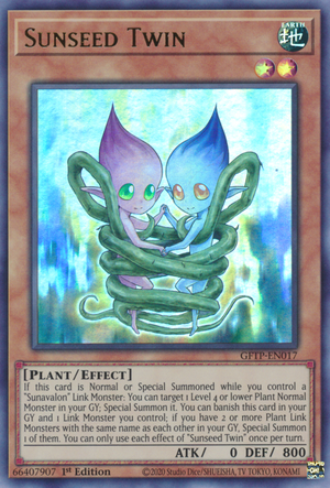 Yugioh Sunseed Twin / Ultra - GFTP-EN017 - 1st 